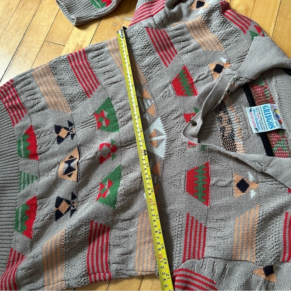 Vintage Sz L Gringos Relaxed Mexican Inspired Knit Sweater - Picture 9 of 9